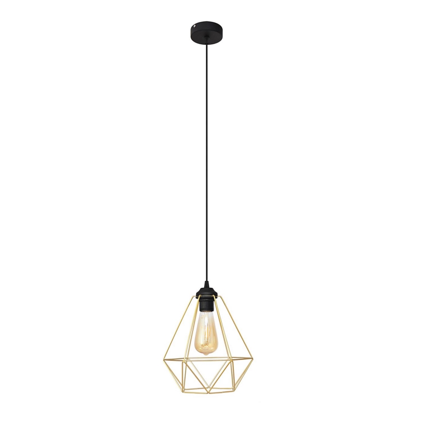 Chandelier on a string KARO 1xE27/15W/230V gold/black