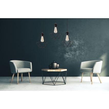 Chandelier on a string KARO 1xE27/15W/230V