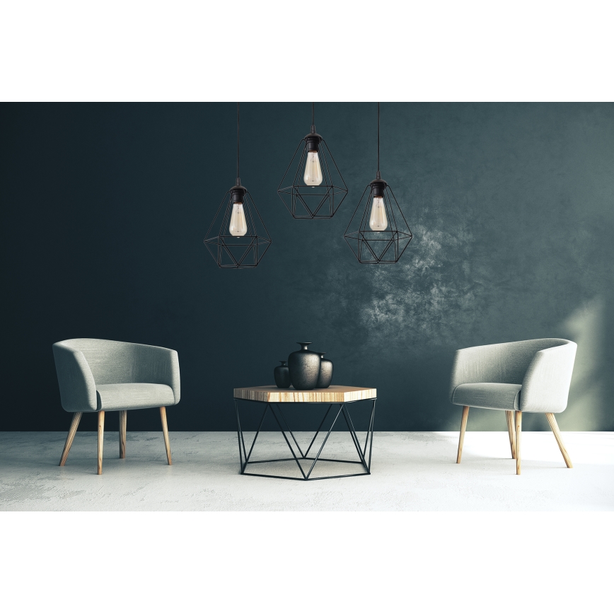Chandelier on a string KARO 1xE27/15W/230V