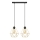 Chandelier on a string KARO 2xE27/15W/230V gold/black