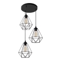 Chandelier on a string KARO 3xE27/15W/230V