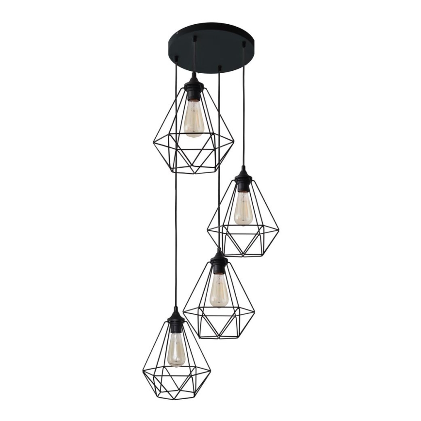 Chandelier on a string KARO 4xE27/15W/230V