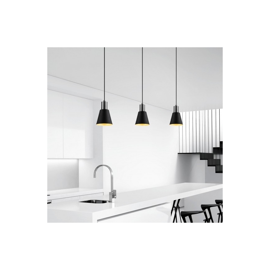 Chandelier on a string KEM 1xE27/40W/230V black
