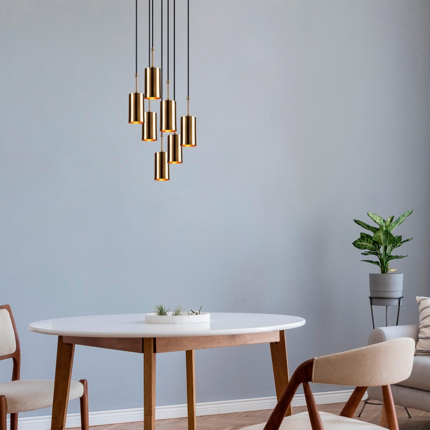 Chandelier on a string KEM 7xE27/40W/230V