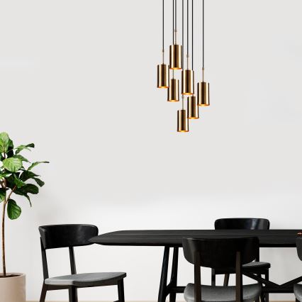 Chandelier on a string KEM 7xE27/40W/230V