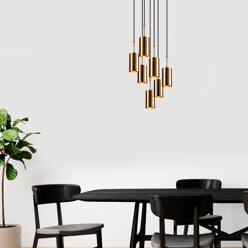 Chandelier on a string KEM 7xE27/40W/230V