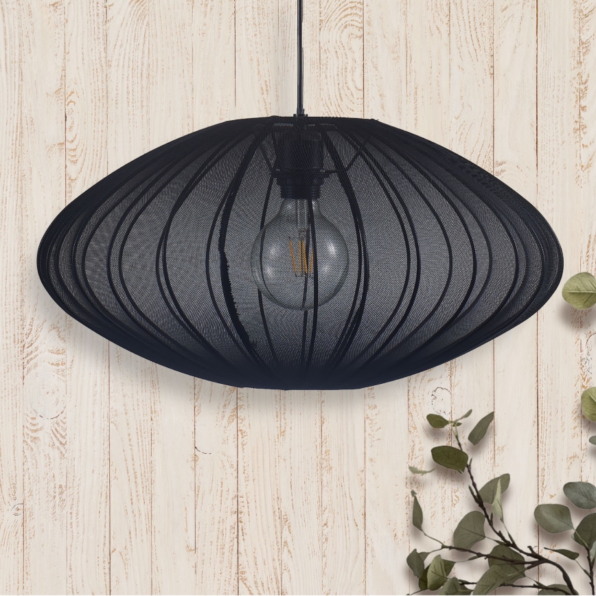 Chandelier on a string KINU 1xE27/20W/230V d. 50 cm black