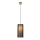 Chandelier on a string KIOTO 1xE27/40W/230V d. 18 cm black/wood