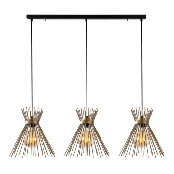 Chandelier on a string KIRPI 3xE27/40W/230V gold