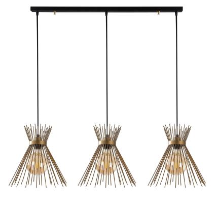 Chandelier on a string KIRPI 3xE27/40W/230V gold