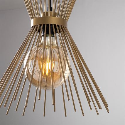 Chandelier on a string KIRPI 3xE27/40W/230V gold