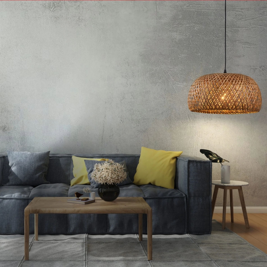 Chandelier on a string KORFU 1xE27/20W/230V d. 38 cm bamboo
