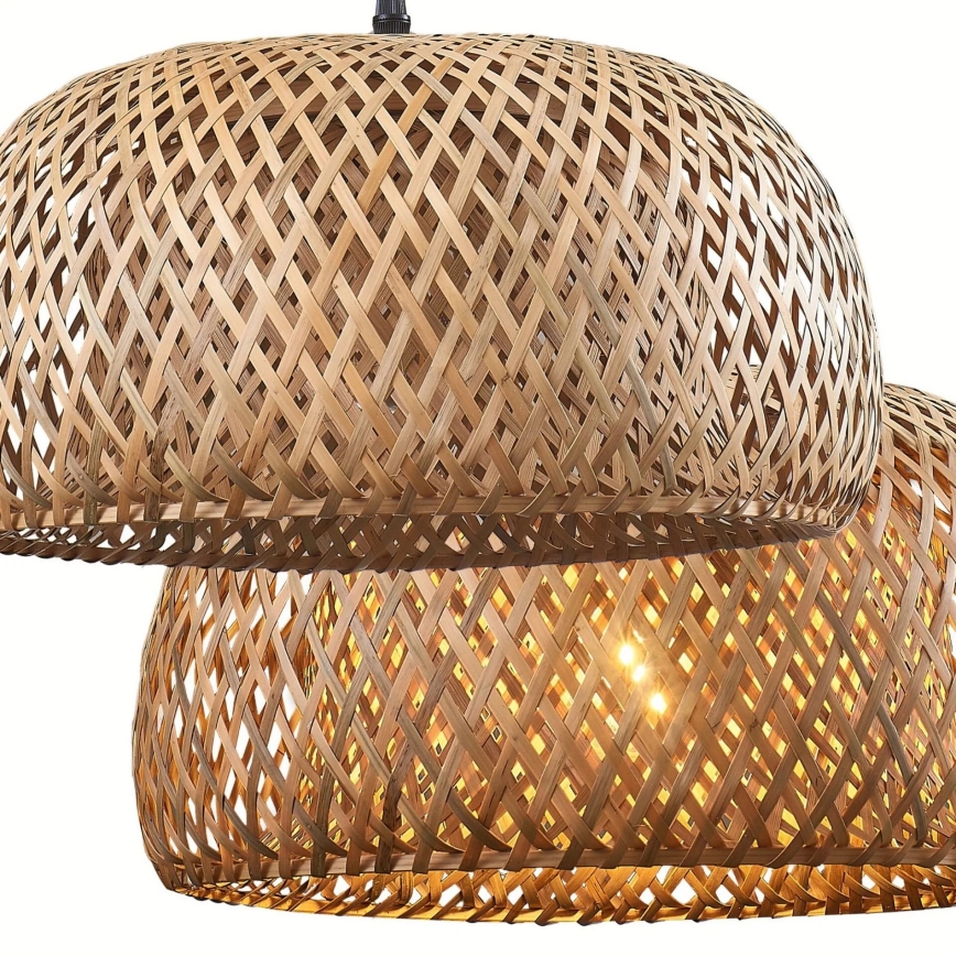 Chandelier on a string KORFU 1xE27/20W/230V d. 38 cm bamboo