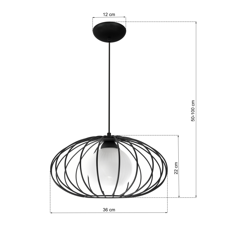 Chandelier on a string KRONOS 1xE14/40W/230V