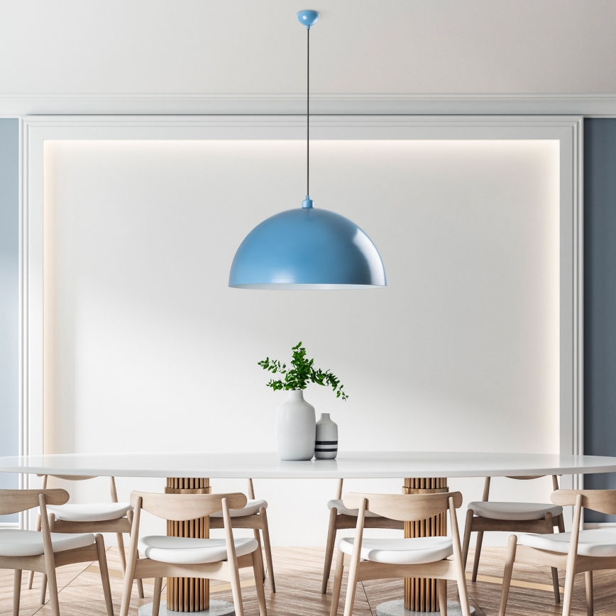 Chandelier on a string KURE 1xE27/40W/230V blue
