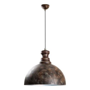 Chandelier on a string KURE 1xE27/40W/230V d. 40 cm grey