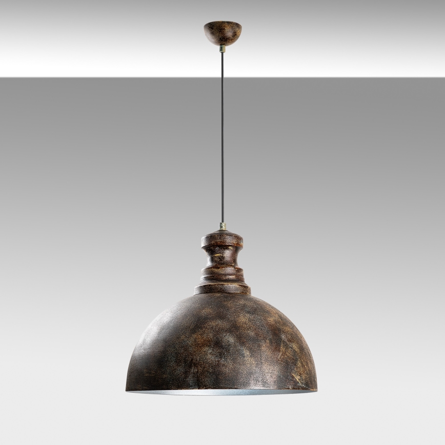 Chandelier on a string KURE 1xE27/40W/230V d. 40 cm grey