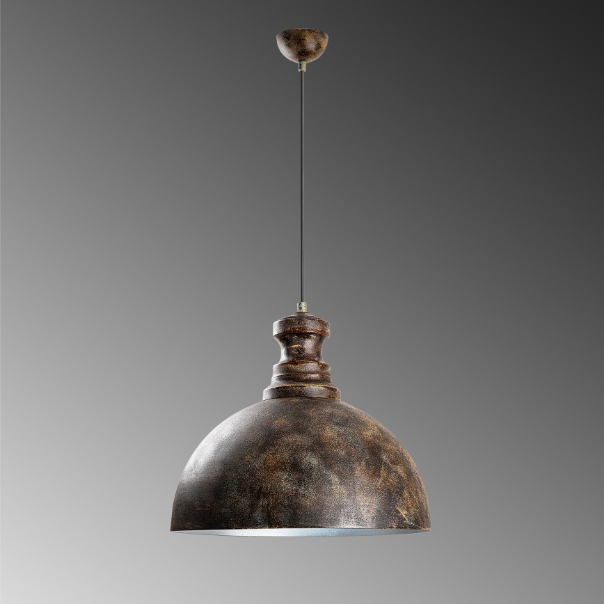 Chandelier on a string KURE 1xE27/40W/230V d. 40 cm grey