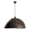 Chandelier on a string KURE 1xE27/40W/230V d. 60 cm grey