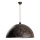 Chandelier on a string KURE 1xE27/40W/230V d. 60 cm grey