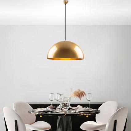 Chandelier on a string KURE 1xE27/40W/230V gold