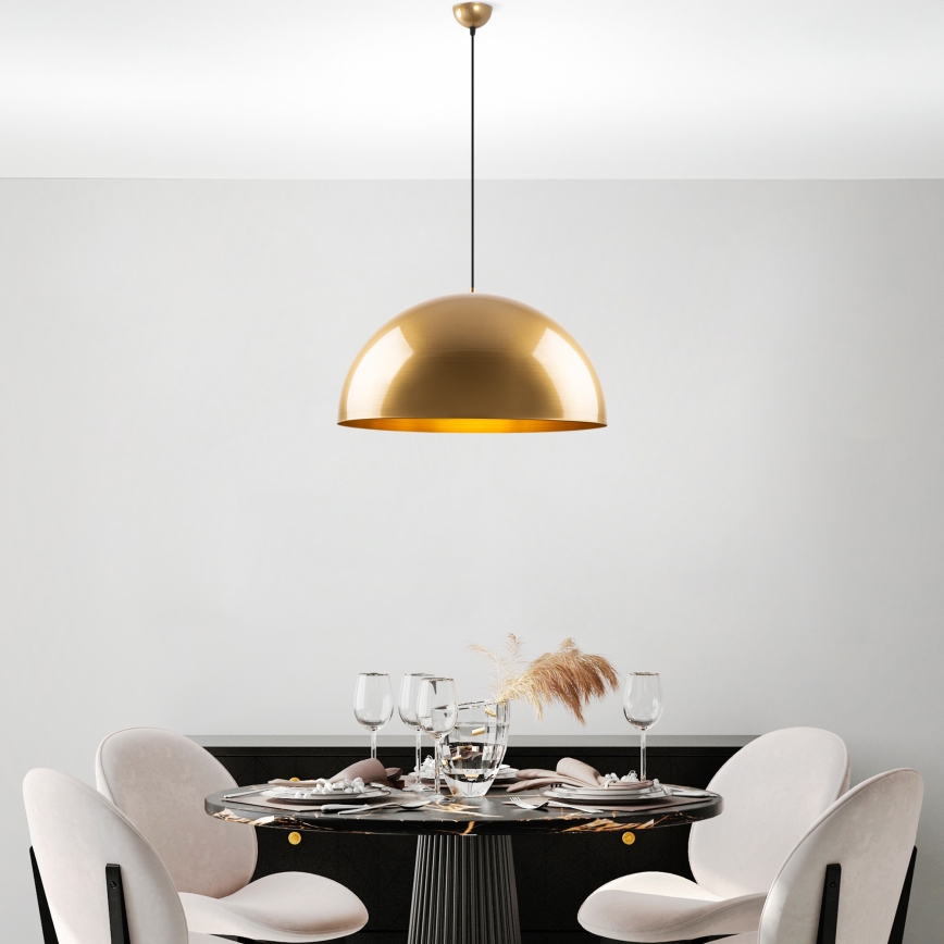 Chandelier on a string KURE 1xE27/40W/230V gold
