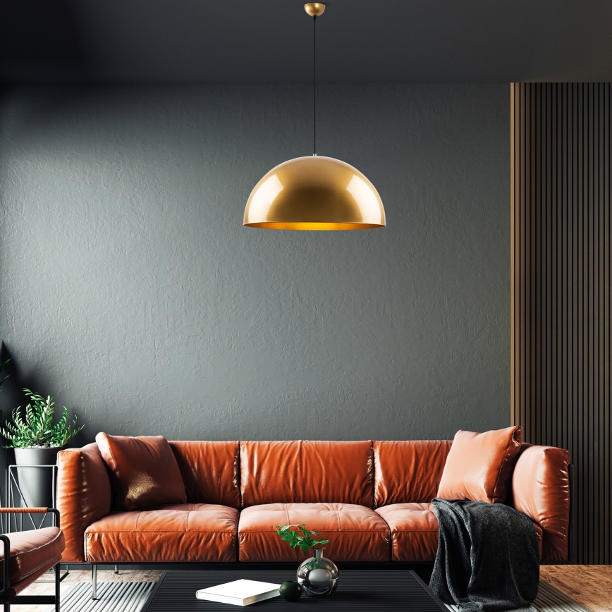 Chandelier on a string KURE 1xE27/40W/230V gold
