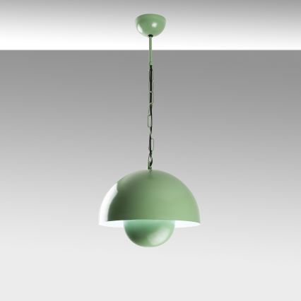 Chandelier on a string KURE 1xE27/40W/230V green