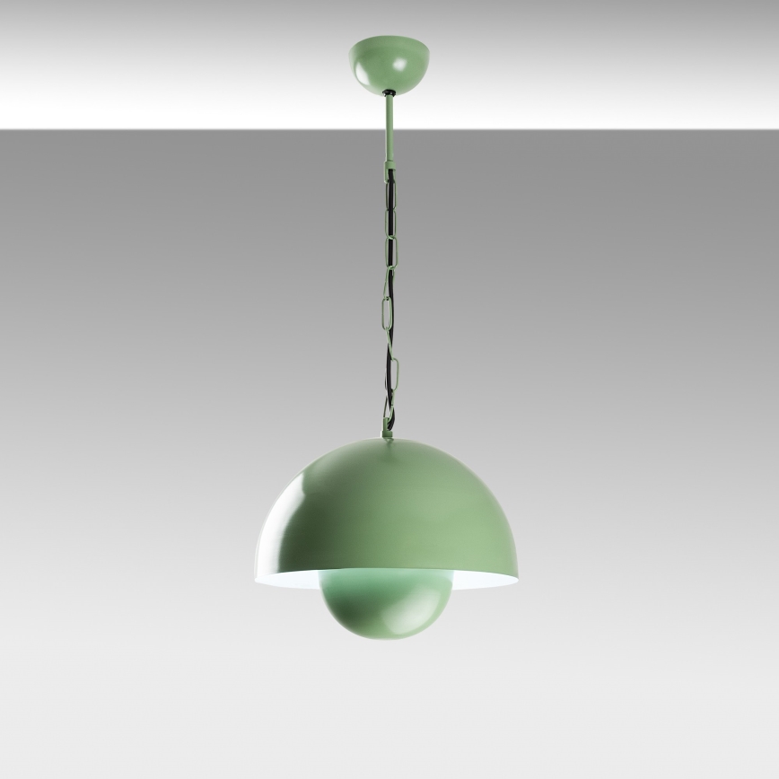 Chandelier on a string KURE 1xE27/40W/230V green