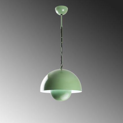 Chandelier on a string KURE 1xE27/40W/230V green