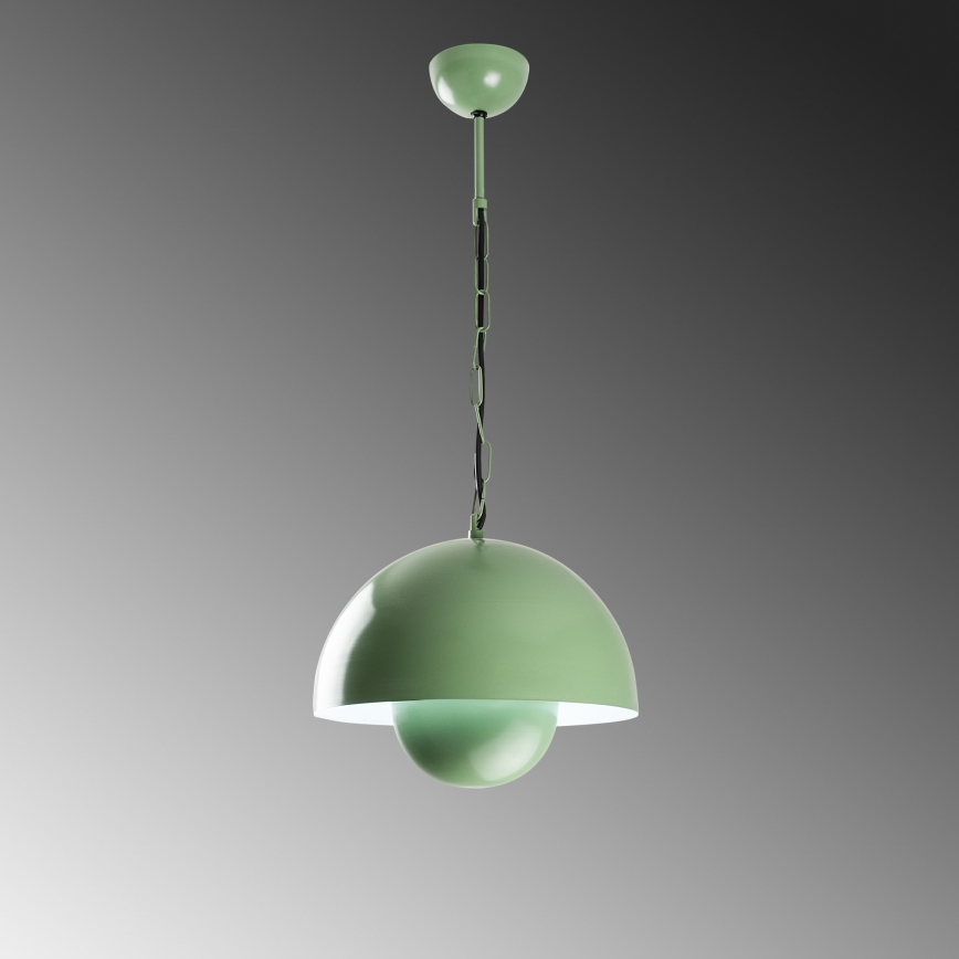 Chandelier on a string KURE 1xE27/40W/230V green