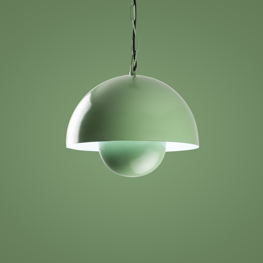 Chandelier on a string KURE 1xE27/40W/230V green