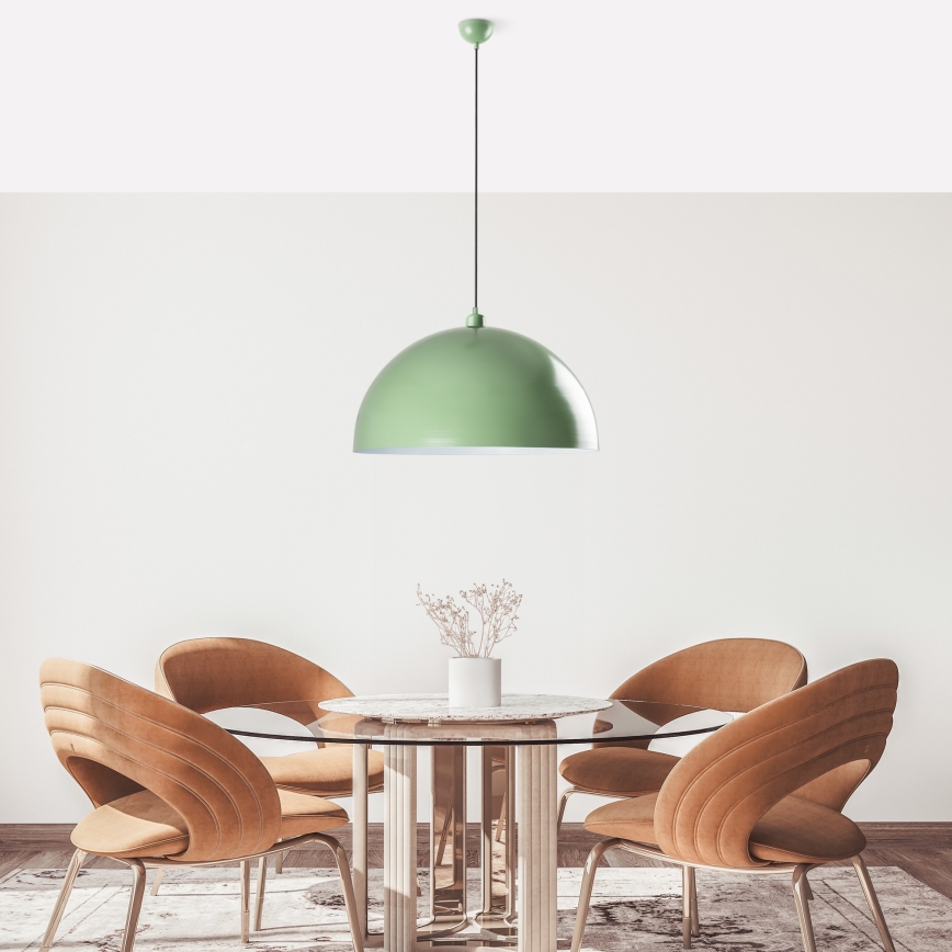 Chandelier on a string KURE 1xE27/40W/230V green