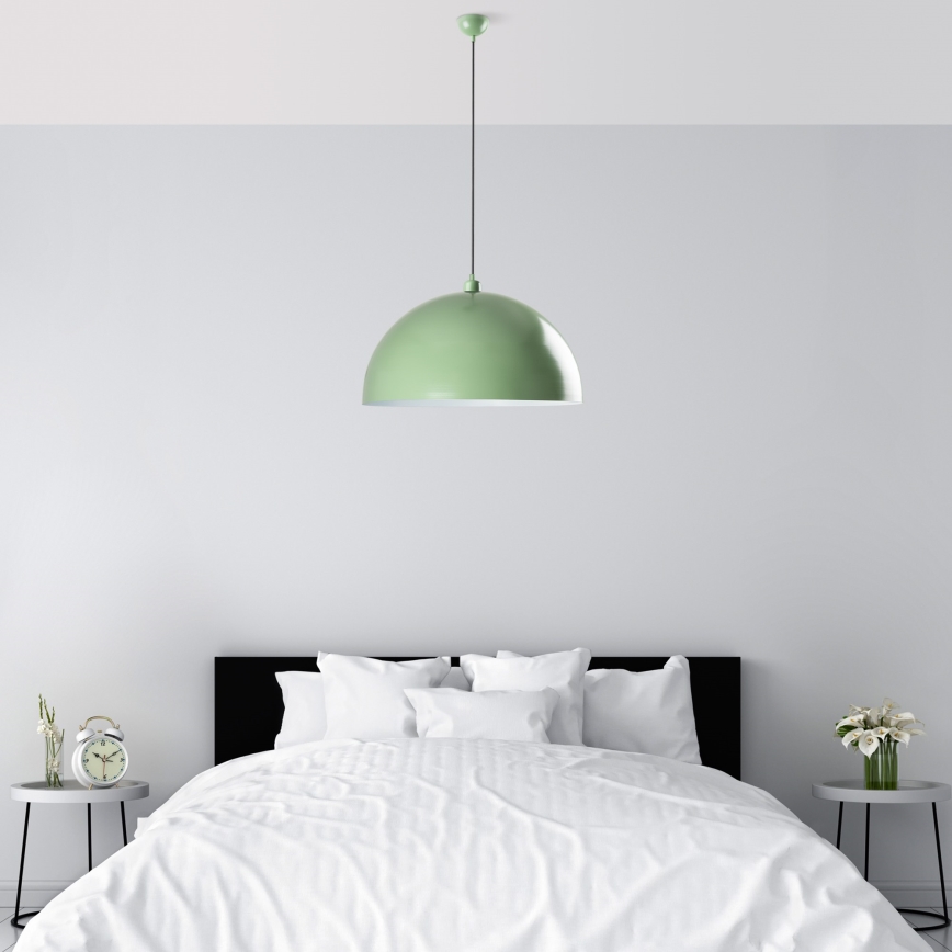 Chandelier on a string KURE 1xE27/40W/230V green