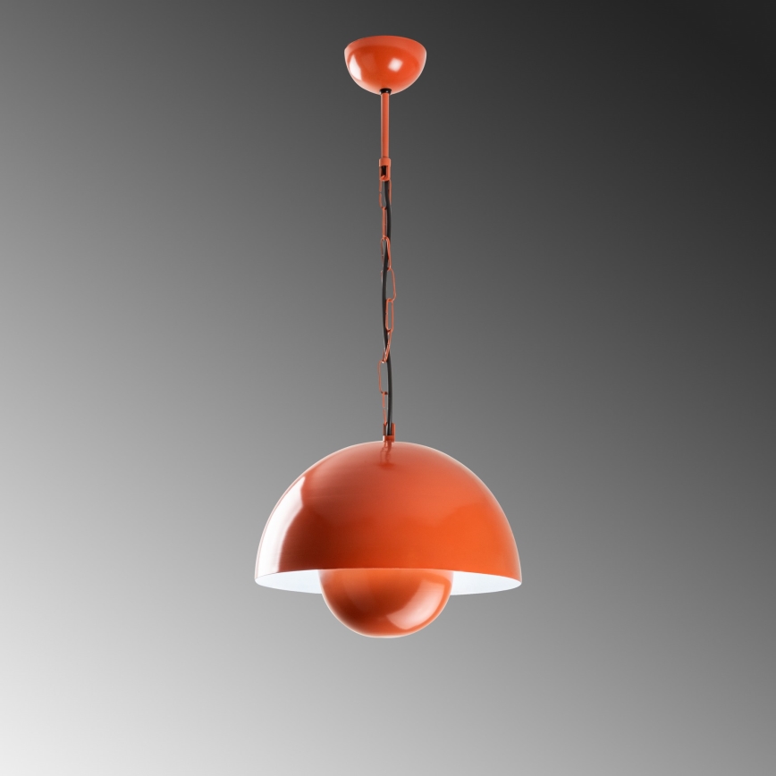 Chandelier on a string KURE 1xE27/40W/230V orange
