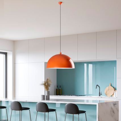 Chandelier on a string KURE 1xE27/40W/230V orange