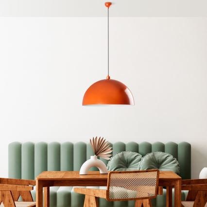 Chandelier on a string KURE 1xE27/40W/230V orange