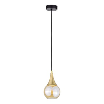 Chandelier on a string LACRIMA HONEY 1xE27/60W/230V