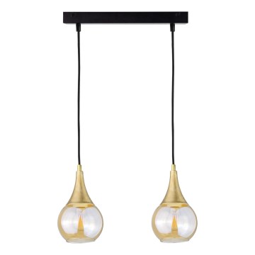 Chandelier on a string LACRIMA HONEY 2xE27/60W/230V
