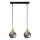 Chandelier on a string LACRIMA SMOKY 2xE27/60W/230V