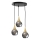 Chandelier on a string LACRIMA SMOKY 3xE27/60W/230V d. 30 cm