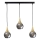 Chandelier on a string LACRIMA SMOKY 3xE27/60W/230V