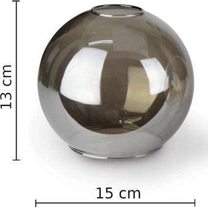 Chandelier on a string LACRIMA SMOKY 3xE27/60W/230V