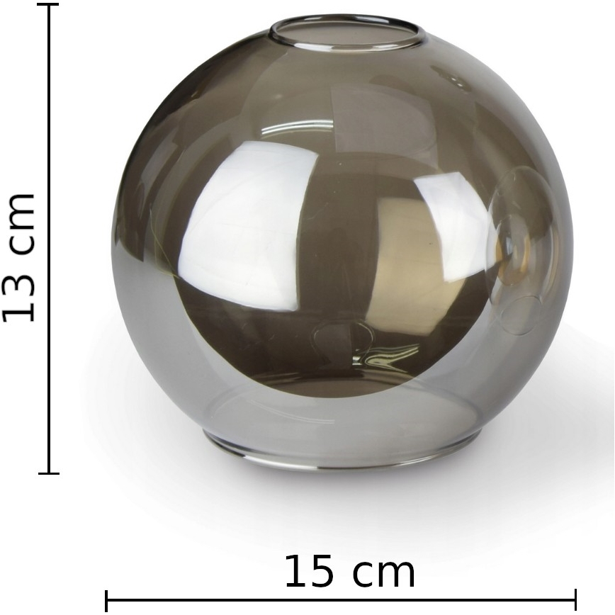 Chandelier on a string LACRIMA SMOKY 3xE27/60W/230V