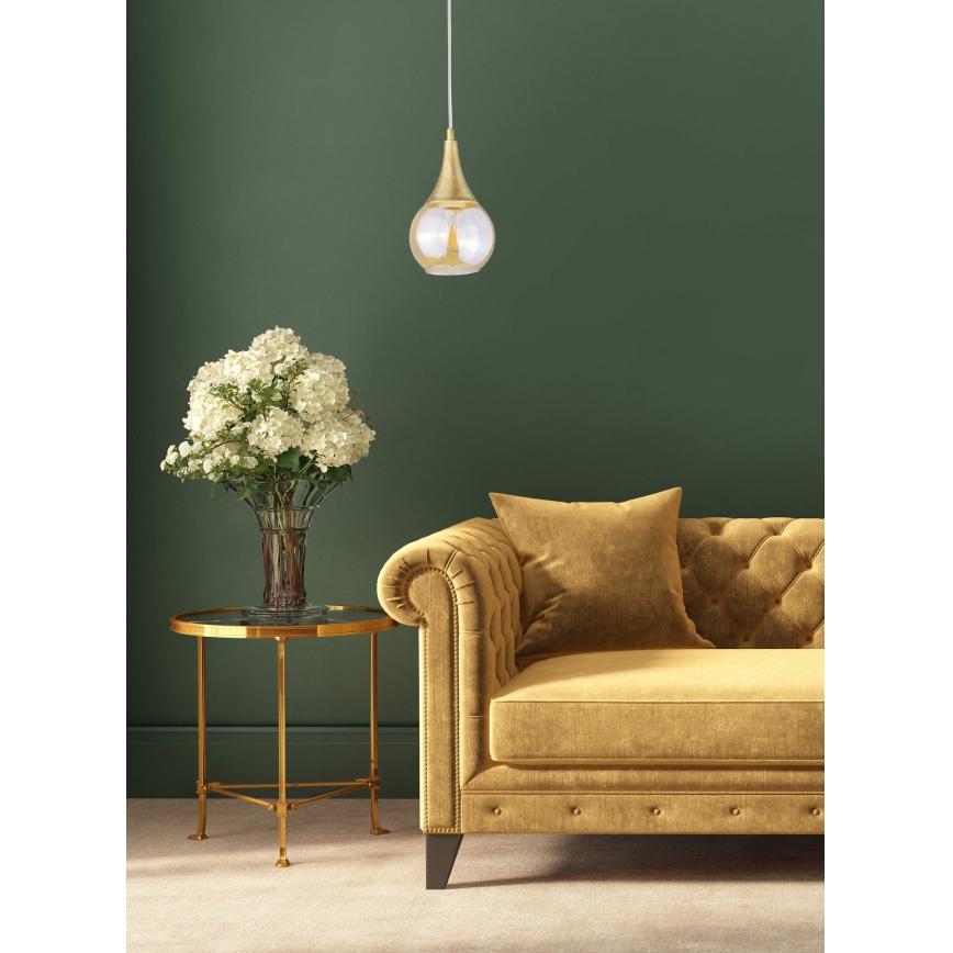 Chandelier on a string LACRIMA WHITE 1xE27/60W/230V
