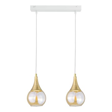 Chandelier on a string LACRIMA WHITE 2xE27/60W/230V