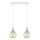 Chandelier on a string LACRIMA WHITE 2xE27/60W/230V