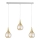 Chandelier on a string LACRIMA WHITE 3xE27/60W/230V