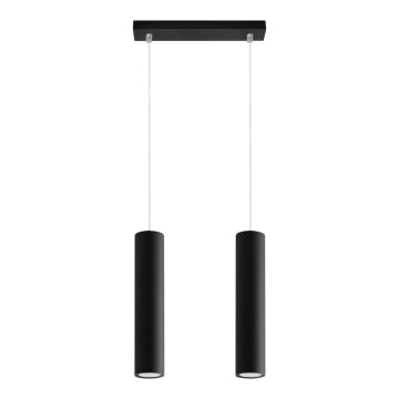 Chandelier on a string LAGOS 2 2xGU10/10W/230V black