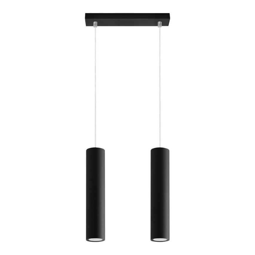 Chandelier on a string LAGOS 2 2xGU10/10W/230V black